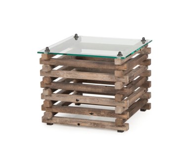 Bertrand Log Side Table